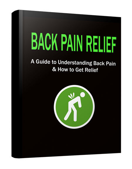 eCover representing Back Pain Relief eBooks & Reports with Private Label Rights