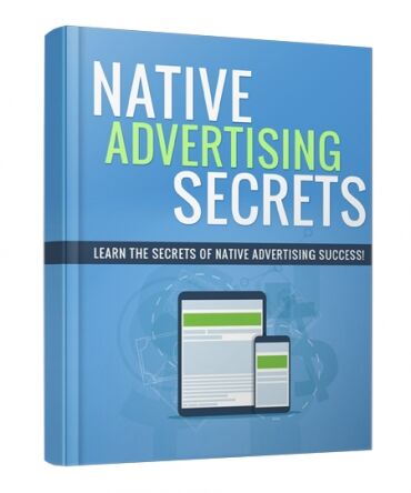 eCover representing Native Advertising Secrets eBooks & Reports with Personal Use Rights