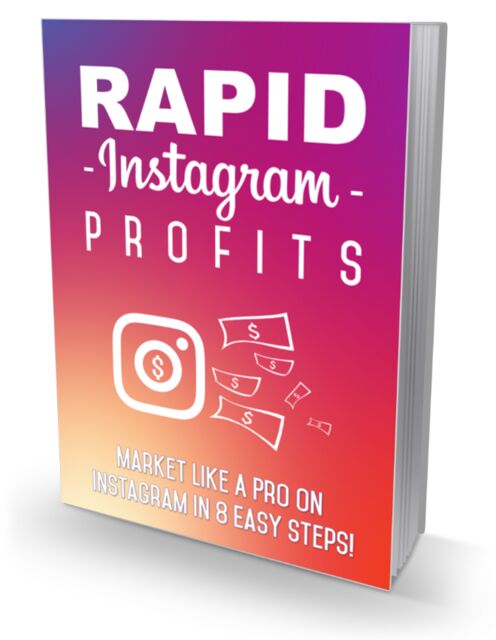 eCover representing Rapid Instagram Profits eBooks & Reports with Master Resell Rights