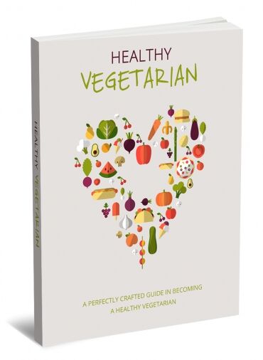 eCover representing Healthy Vegeterian eBooks & Reports with Master Resell Rights