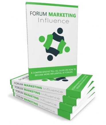 eCover representing Forum Marketing Influence eBooks & Reports with Master Resell Rights
