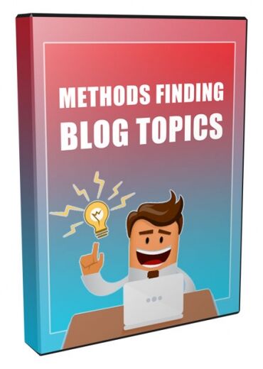 eCover representing Methods for Finding Blogging Ideas Videos, Tutorials & Courses with Master Resell Rights