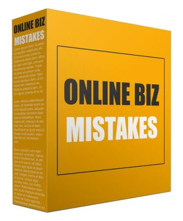 eCover representing Online Biz Mistakes eBooks & Reports with Personal Use Rights