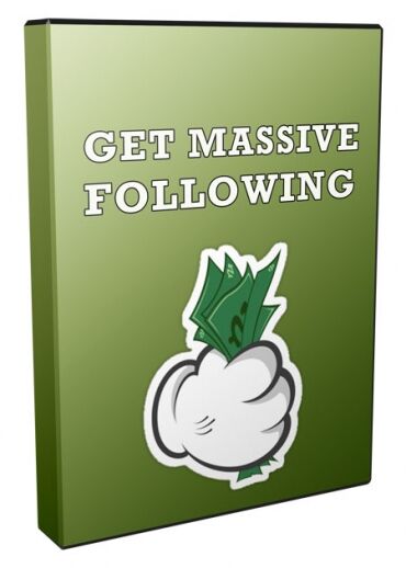 eCover representing Get Massive Following Today Videos, Tutorials & Courses with Personal Use Rights