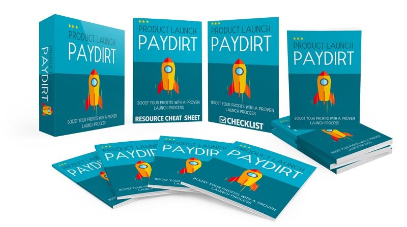 eCover representing Product Launch Paydirt Gold Upgrade eBooks & Reports with Master Resell Rights