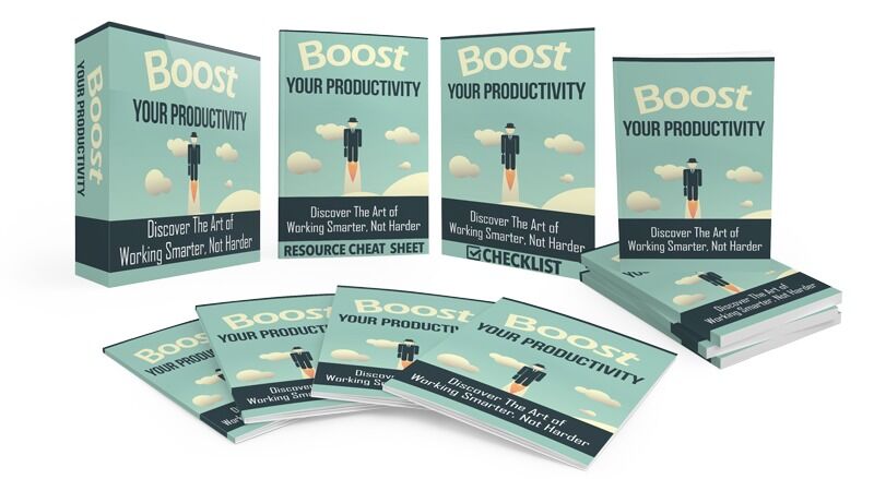 eCover representing Boost Your Productivity Upgrade eBooks & Reports with Master Resell Rights