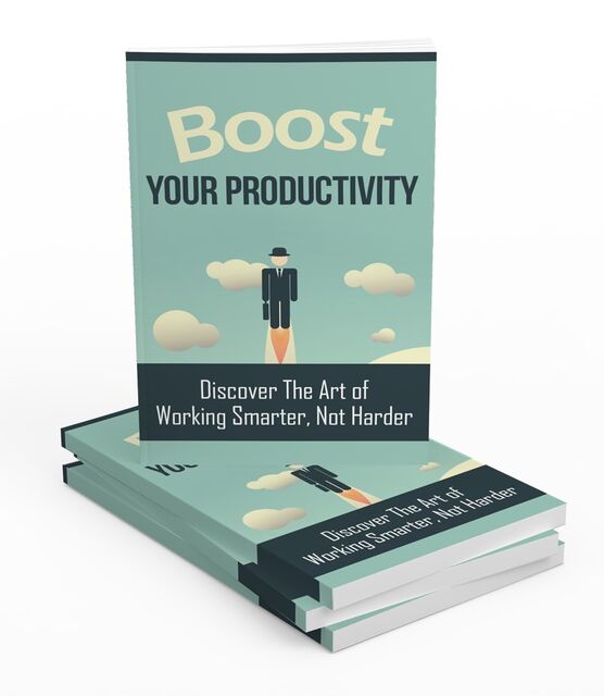 eCover representing Boost Your Productivity Upgrade eBooks & Reports with Master Resell Rights
