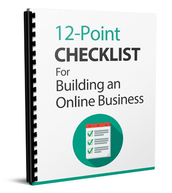 eCover representing 12-Point Checklist eBooks & Reports with Master Resell Rights