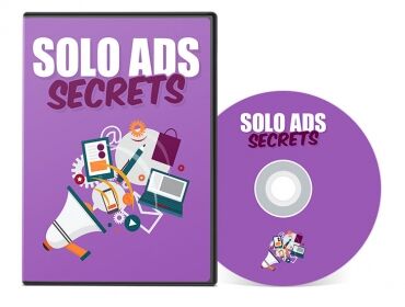 eCover representing Solo Ads Secrets Videos, Tutorials & Courses with Master Resell Rights