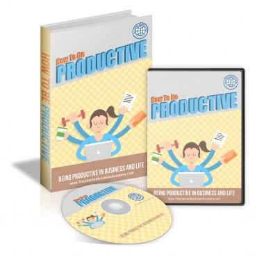 eCover representing How To Be Productive Videos, Tutorials & Courses with Master Resell Rights