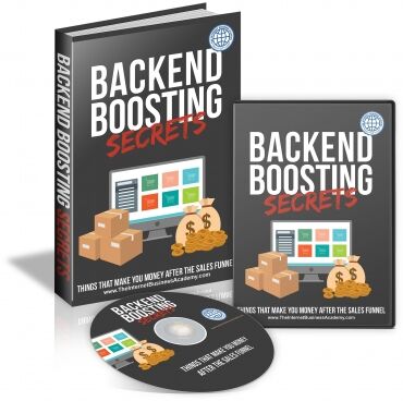 eCover representing Backend Boosting Secrets Videos, Tutorials & Courses with Master Resell Rights