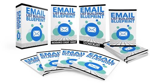 eCover representing Email List Building Gold eBooks & Reports with Master Resell Rights