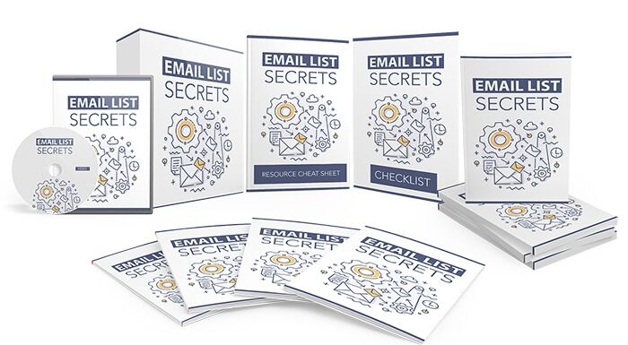 eCover representing Email List Secrets Step-by-Step Guide eBooks & Reports with Master Resell Rights