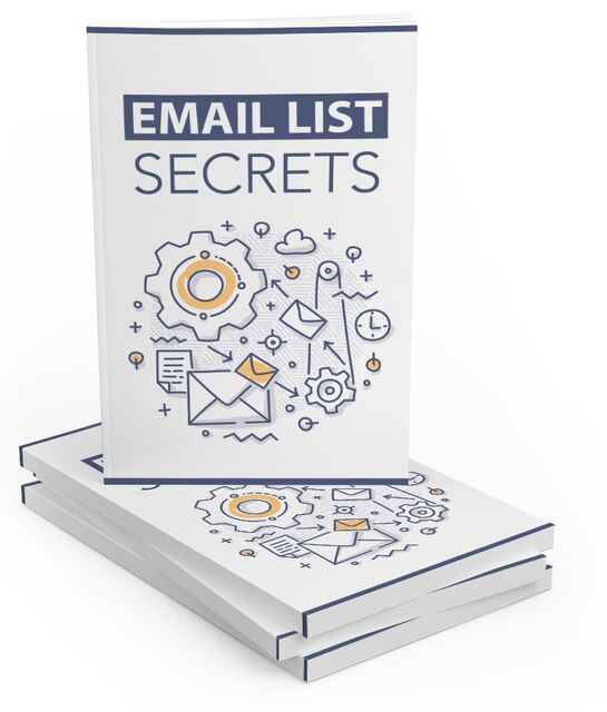 eCover representing Email List Secrets Step-by-Step Guide eBooks & Reports with Master Resell Rights