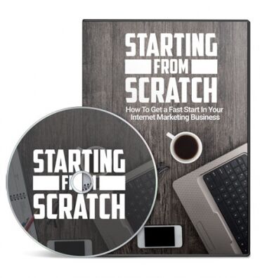 eCover representing Starting from Scratch Videos, Tutorials & Courses with Master Resell Rights