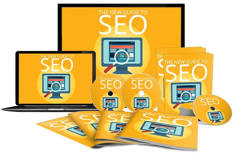 eCover representing The New Guide To SEO eBooks & Reports/Videos, Tutorials & Courses with Master Resell Rights
