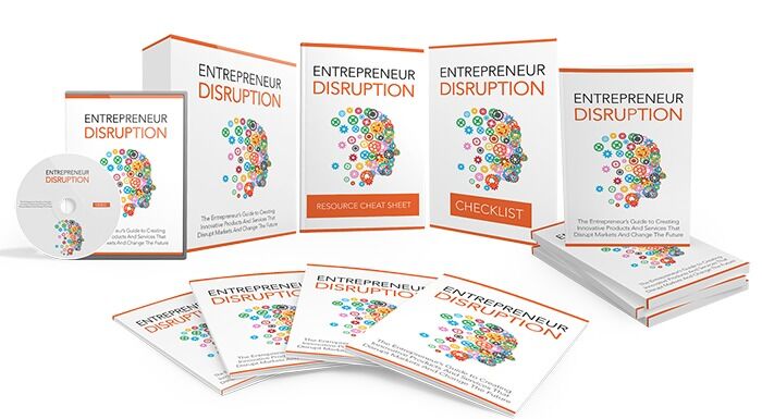 eCover representing Entrepreneur Disruption Gold eBooks & Reports/Videos, Tutorials & Courses with Master Resell Rights