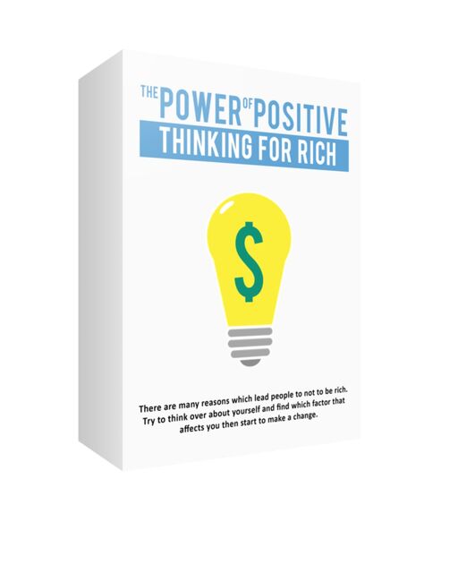 eCover representing The Power of Positive Thinking For Rich eBooks & Reports with Master Resell Rights