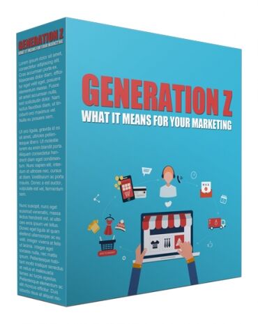 eCover representing Generation Z And What It Means For Your Marketing Videos, Tutorials & Courses with Master Resell Rights