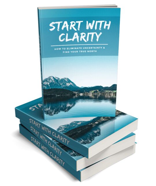 eCover representing Start With Clarity eBooks & Reports with Master Resell Rights