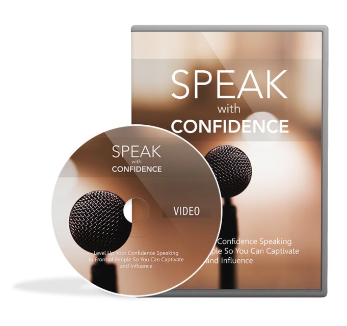 eCover representing Speak With Confidence Video Upgrade Videos, Tutorials & Courses with Master Resell Rights