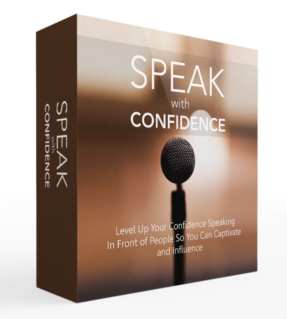 eCover representing Speak With Confidence Video Upgrade Videos, Tutorials & Courses with Master Resell Rights