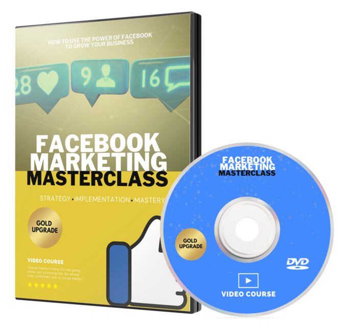 eCover representing Facebook Marketing Masterclass GOLD  with 