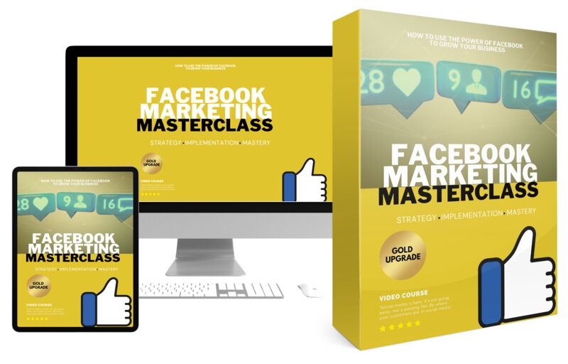 eCover representing Facebook Marketing Masterclass GOLD  with 