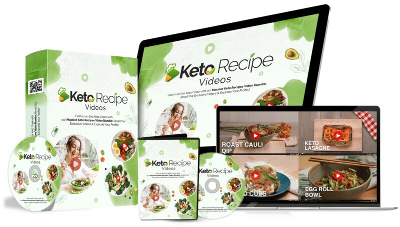 eCover representing Keto Recipe Videos  with 