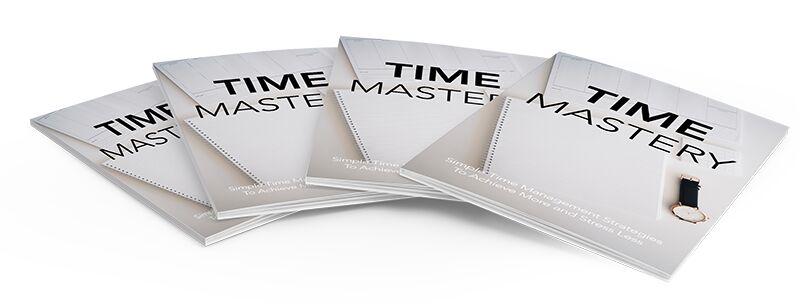 eCover representing Time Mastery eBooks & Reports with Master Resell Rights