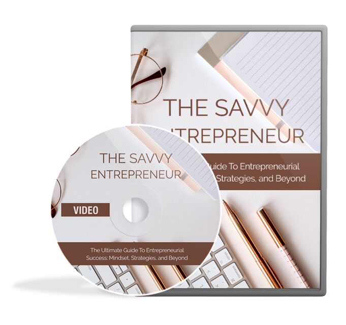 eCover representing The Savvy Entrepreneur Video Upgrade Videos, Tutorials & Courses with Master Resell Rights