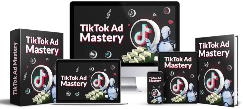 eCover representing Tik Tok Ad Mastery eBooks & Reports with Master Resell Rights