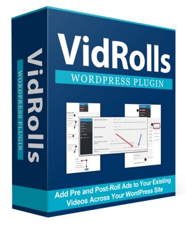 eCover representing VidRolls WP Plugin  with Personal Use Rights