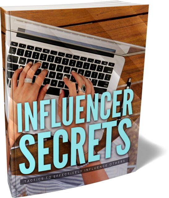 eCover representing Influencer Secrets eBooks & Reports with Master Resell Rights