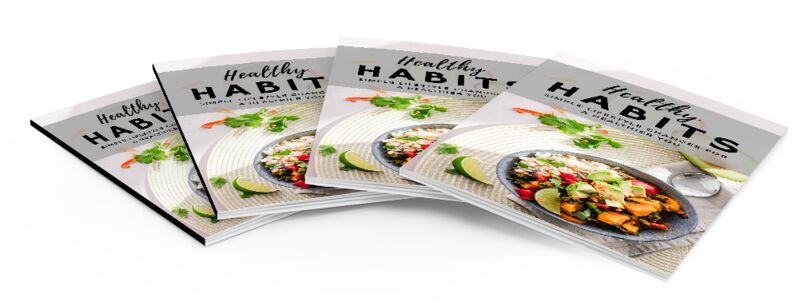 eCover representing Healthy Habits eBooks & Reports with Master Resell Rights