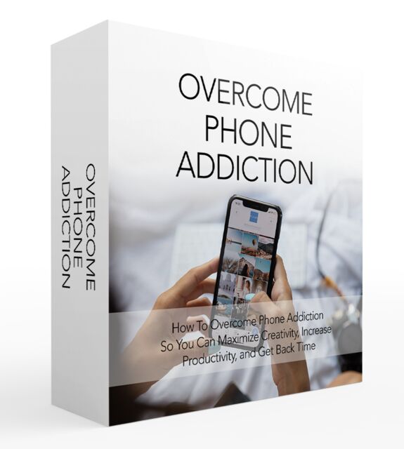 eCover representing Overcome Phone Addiction Video Upgrade Videos, Tutorials & Courses with Master Resell Rights