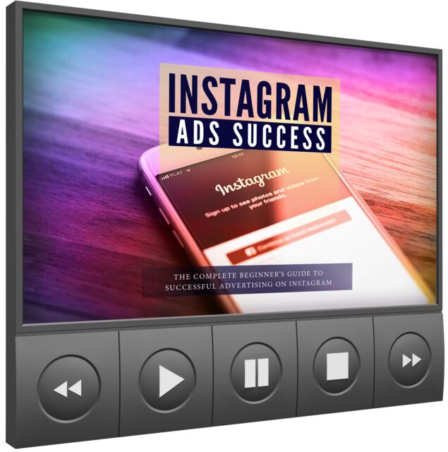 eCover representing Instagram Ads Success Video Upgrade eBooks & Reports/Videos, Tutorials & Courses with Master Resell Rights