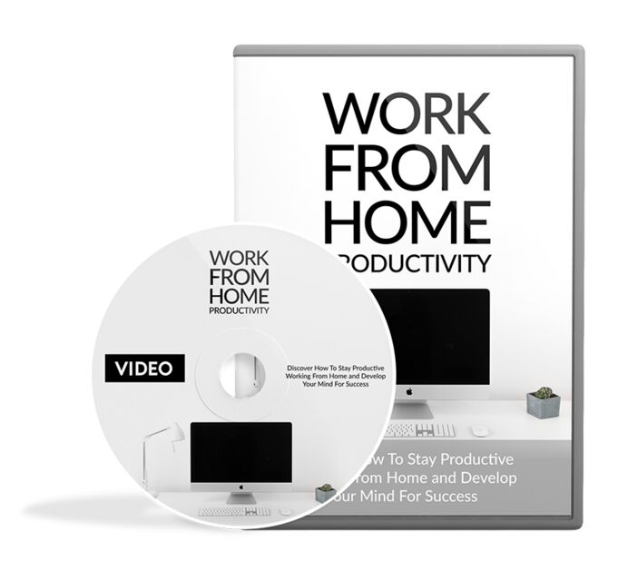 eCover representing Work From Home Productivity Video Upgrade eBooks & Reports/Videos, Tutorials & Courses with Master Resell Rights