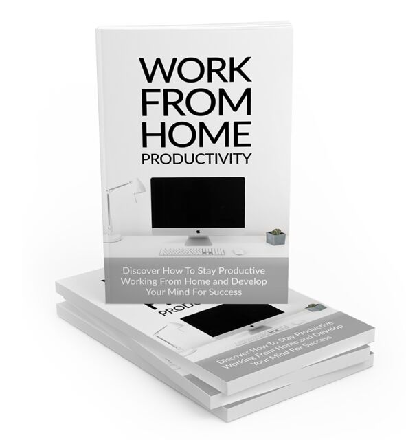 eCover representing Work From Home Productivity eBooks & Reports with Master Resell Rights