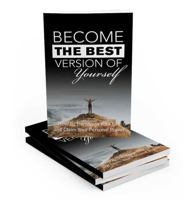 eCover representing Become The Best Version Of Yourself eBooks & Reports with Master Resell Rights