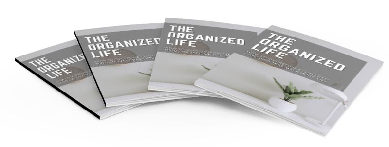 eCover representing The Organized Life eBooks & Reports with Master Resell Rights