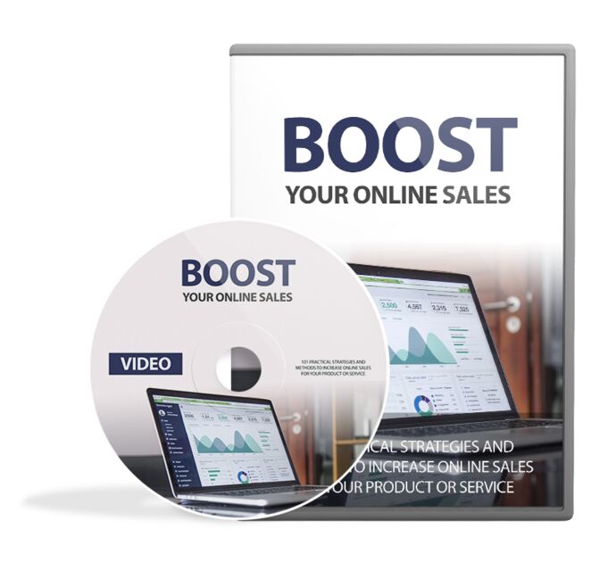 eCover representing Boost Your Online Sales Video Upgrade Videos, Tutorials & Courses with Master Resell Rights