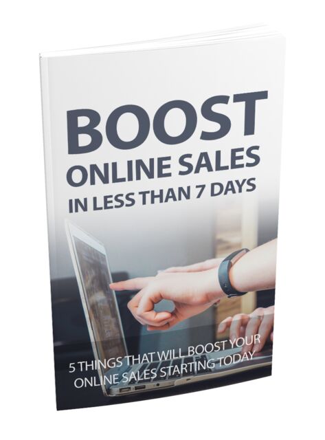 eCover representing Boost Your Online Sales eBooks & Reports with Master Resell Rights