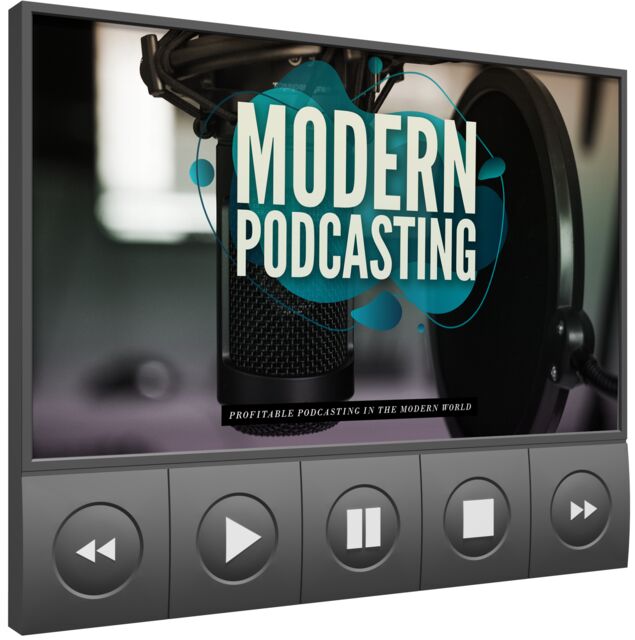 eCover representing Modern Podcasting Video Upgrade eBooks & Reports/Videos, Tutorials & Courses with Master Resell Rights