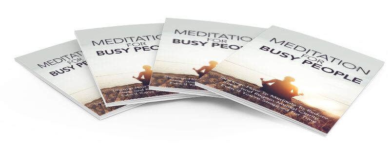 eCover representing Meditation For Busy People eBooks & Reports with Master Resell Rights