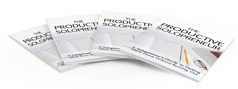 eCover representing The Productive Solopreneur eBooks & Reports with Master Resell Rights