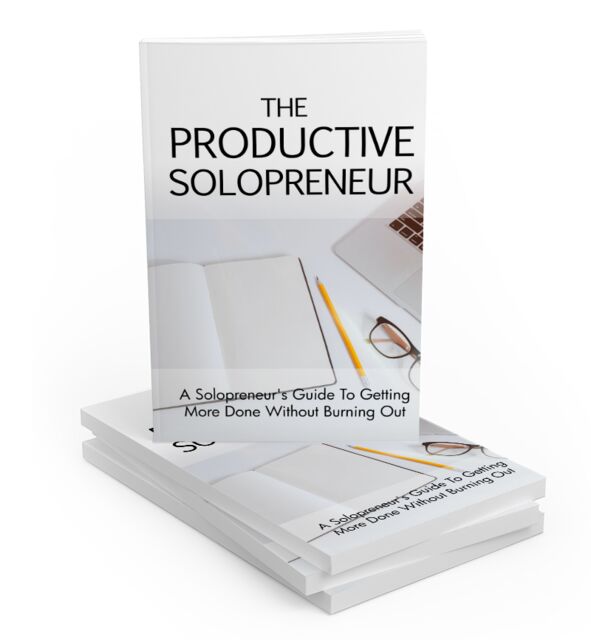 eCover representing The Productive Solopreneur eBooks & Reports with Master Resell Rights