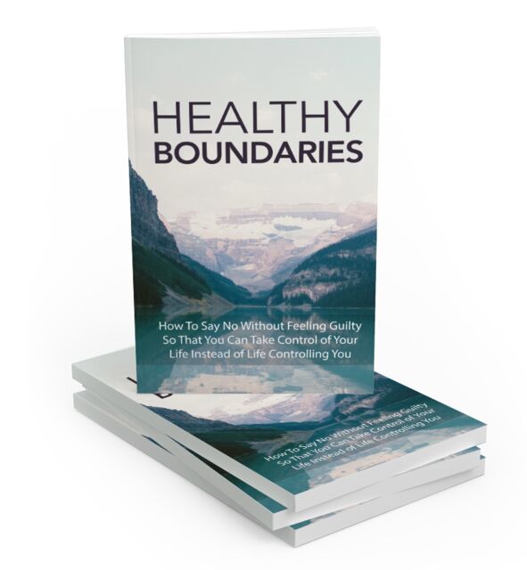 eCover representing Healthy Boundaries eBooks & Reports with Master Resell Rights