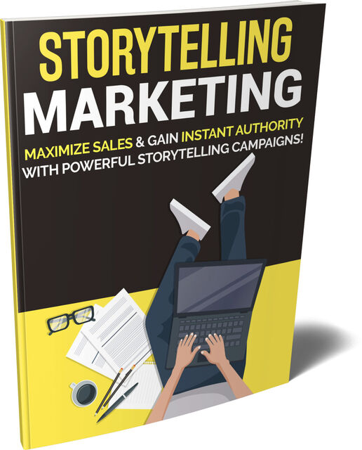 eCover representing Storytelling Marketing eBooks & Reports with Private Label Rights