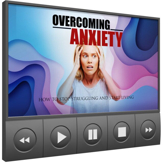 eCover representing Overcoming Anxiety Video Upgrade eBooks & Reports/Videos, Tutorials & Courses with Master Resell Rights